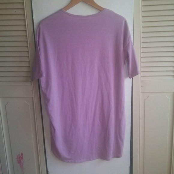 LuLaRoe Lilac Purple Short Sleeve Top Sz XXS - Picture 2 of 4